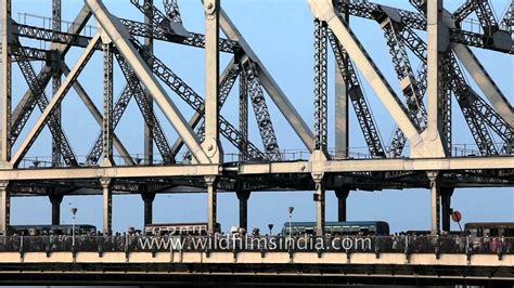 Rabindra Setu Or Howrah Bridge Kolkata Landmark Youtube