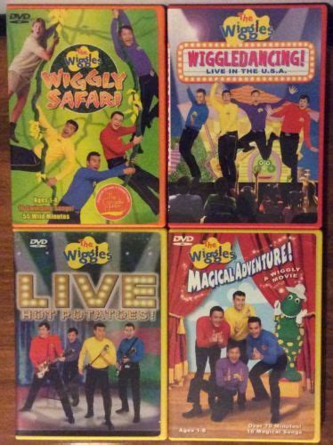 The Wiggles Lot Of 5 Dvds Singing Yummy Christmas Santa Rockin Wiggle