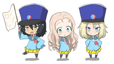 Andou Oshida And Marie Girls Und Panzer And 1 More Drawn By Jinguu