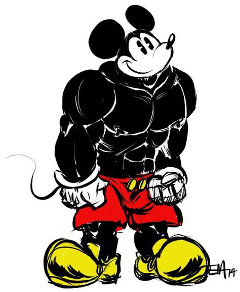 muscle mickey mickey mouse spongebob drawings gym art