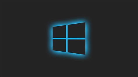 1360x768 Windows 10 Logo Blue Glow Desktop Laptop Hd Wallpaper Hd Hi