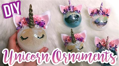 Diy Unicorn Ornaments How To Make A Unicorn Ornament Youtube