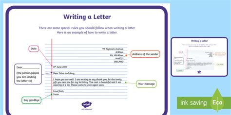 Visit today to learn more. Writing a Letter Display Poster (teacher made)