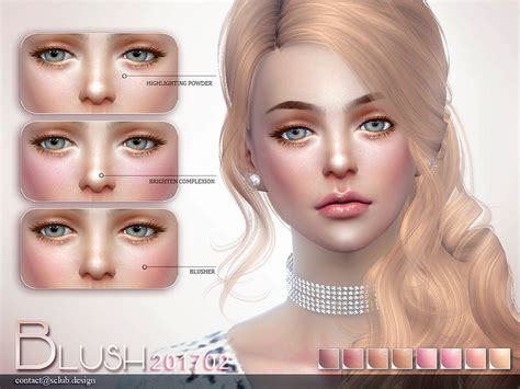 Female Cheek Makeup Blush Makeup The Sims 4 P2 Sims4