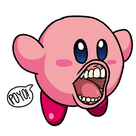 Cursed Kirby Sticker Etsy