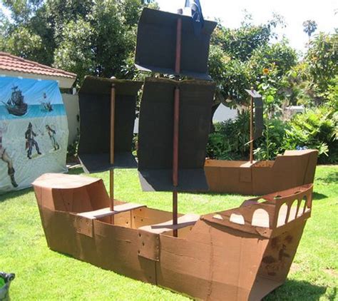 How To Make A Large Pirate Ship Out Of Cardboard Canoe Thwart Design