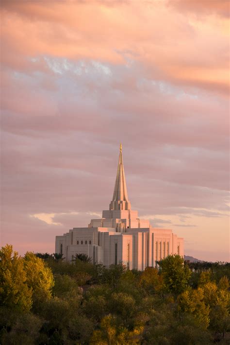 The Gilbert Arizona Temple In The Evening