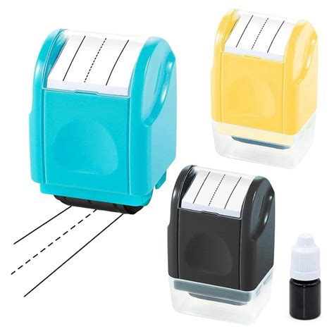 3 Dashed Handwriting Lines Practice Roller Stamps Self Inking Line Roller Teacher Stamps