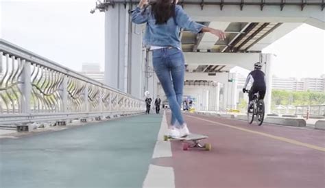 Female Skateboarder Beautifully Dances Through The Streets The Inertia
