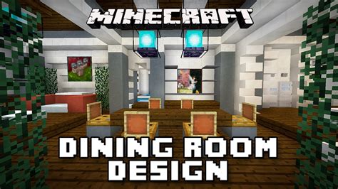 Minecraft Tutorial How To Make Dining Room Furniture