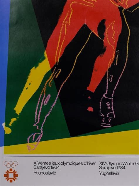 Winter Olympics Sarajevo Poster Reprint by Andy Warhol, 1984 for sale at Pamono