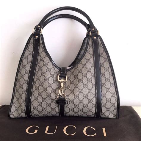 Authentic Gucci Monogram Signature Gg Hobo Shoulder Bag Purse