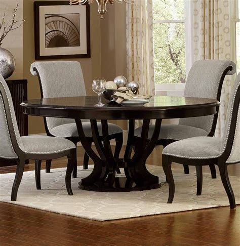 Homelegance Savion Roundoval Dining Table With Leaf Round Dining Room Sets Oval Dining Room