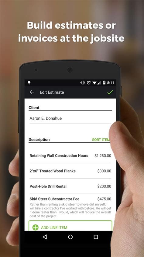Best free invoice software for creating invoices on mobile devices. Contractor Estimate & Invoice for Android - Free download ...