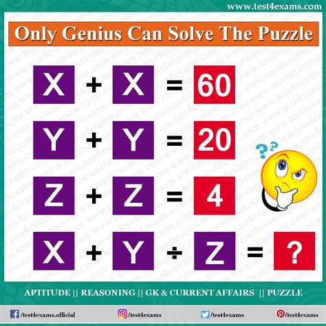 Puzzle 1074 Test 4 Exams