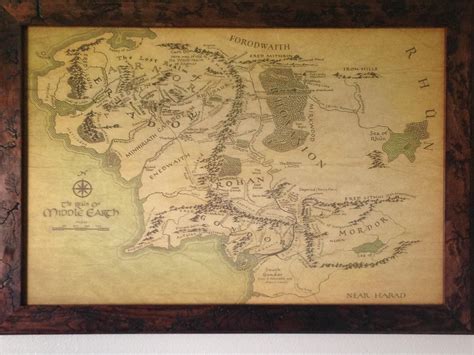 Maps Of Middle Earth Poster