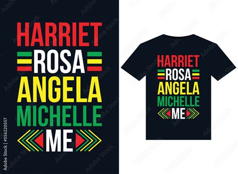 Harriet Rosa Angela Michelle Me Illustrations For Print Ready T Shirts