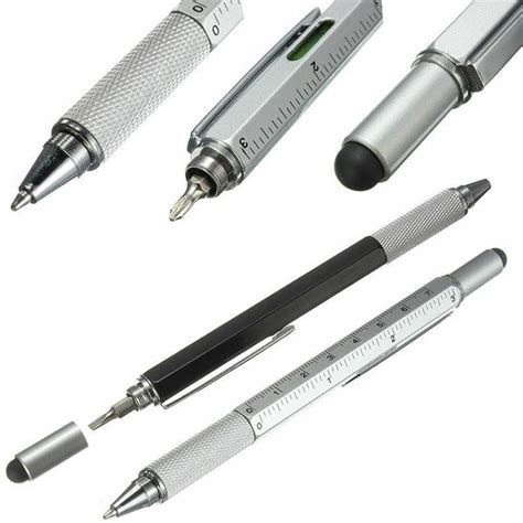 Multi Tool Pen6 In 1 Tool With Ballpoint Pen Touch Screen Stylus