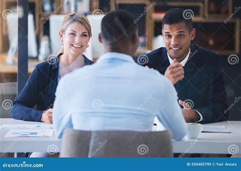 Business Interview In A Corporate Office With An Ambitious Employee