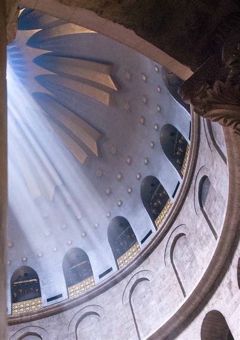 Church Of The Holy Sepulchre With Light Coming Through The Oculus