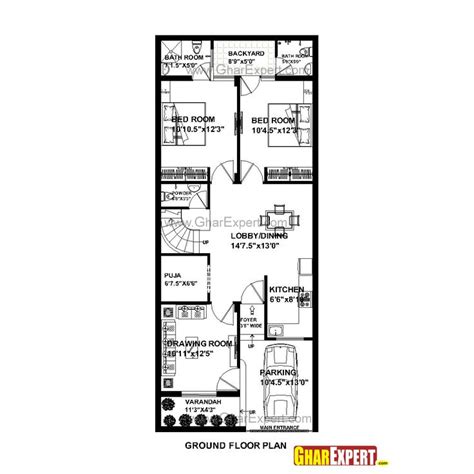 Image Result For 30 Feet Wide House Plans With Foyer Duplex Floor
