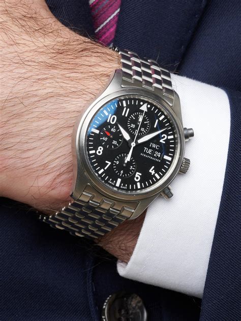 Bid Now Iwc Fliegeuhr Ref Iw371704 A Stainless Steel Pilot S Chronograph Wristwatch With Day