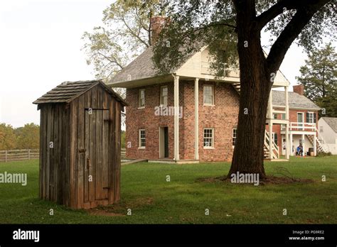 Outhouse In The Historical Appomattox Court House Va Usa Stock Photo