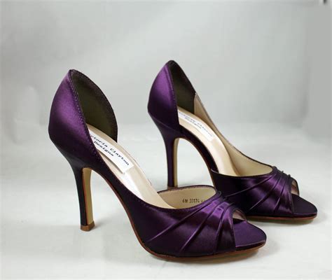 High Purple Wedding Shoes High Heel Sale Size 6 35 Inch Heel