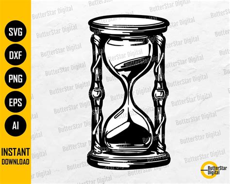 hour glass svg sandglass svg time svg life moment years months days minutes seconds cut files