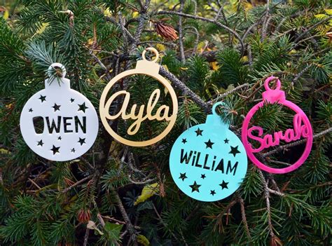 Personalised Christmas Bauble Decoration With Name Custom Made Stocking