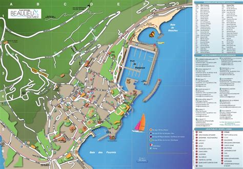 Beaulieu Sur Mer Tourist Map