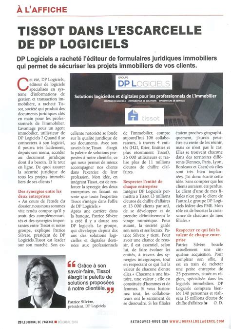 Article Sur Dp Logiciels Dans Le Journal De Lagence H2i