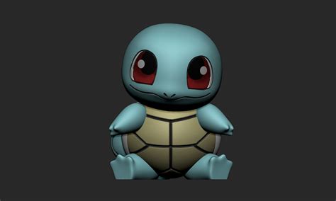 Stl File Chibi Pokemon Squirtle・template To Download And 3d Print・cults