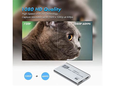 Digitnow 4k Audio Video Capture Card Usb 3 0 Hdmi Video Capture Device Full Hd 1080p For Game