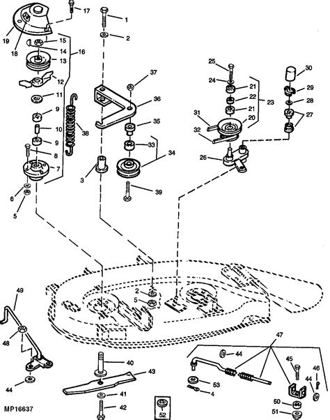John Deere 38 Mower Deck Parts Diagram