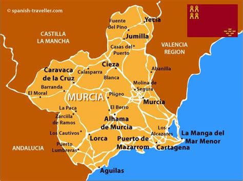 Map Of Murcia Murcia Murcia Spain Spain