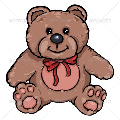 Cartoon Character Of Teddy Bear By Nikiteev Graphicriver