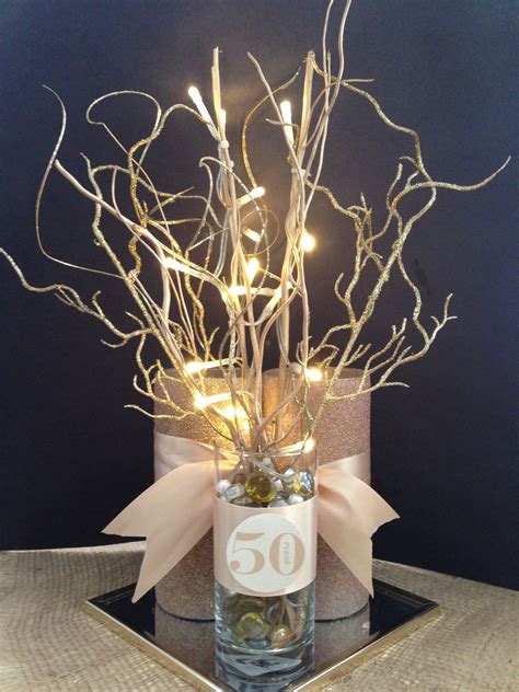 For a couple to make it to their 50th wedding anniversary is quite a feat. Anniversary 50th final centerpiece | inspiration ...