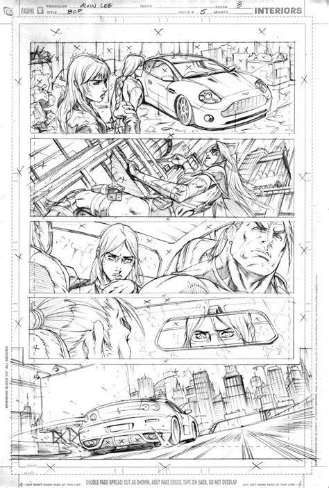 Birds Of Prey 5 Pg7 Raw By Alvinlee On Deviantart Comic Style Art Graphic Novel Art Comic