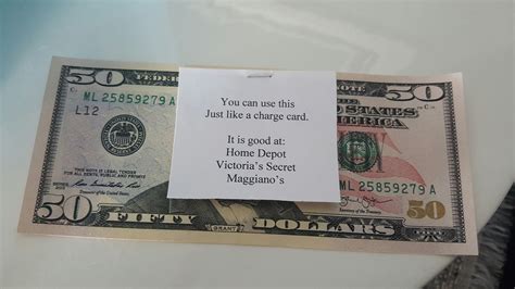 My Grandpa told me he got my Dad a birthday "gift certificate", he was