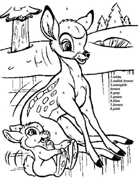 Disney Color By Number Coloring Book