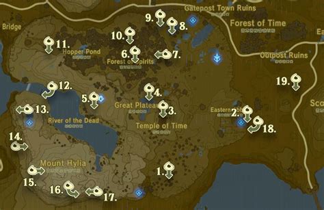 Breath Of The Wild Korok Seeds Map Map Of The Usa With State Names