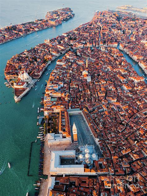 Aerial View Of St Mark Square Venice Italy Photograph By Matteo