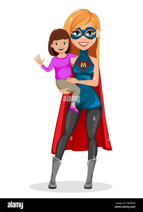 Super Mother Woman Superhero Concept Of Woman Wearing Superhero