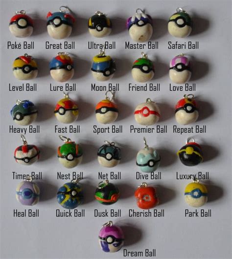 Items Similar To The Complete Pokemon Balls Charm Collection On Etsy