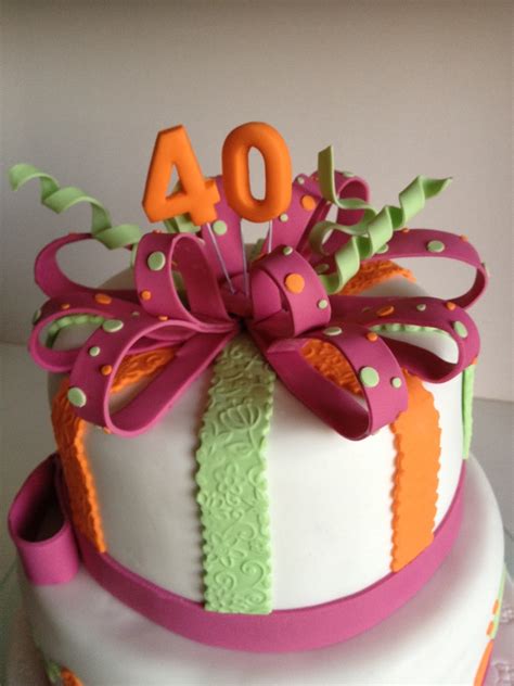 A swedish woman presents her birthday cake on her 40th birthday. Cake Story by Jenty: Sally & Katharyn 40th Birthday