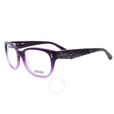 Guess Unisex Purple Round Eyeglass Frames Gu2333 715583946903 Eyeglasses Jomashop