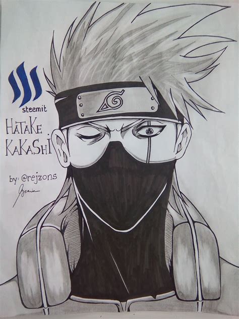 My Drawing Of Kakashi Hatake Anime Fan Art Naruto Tat