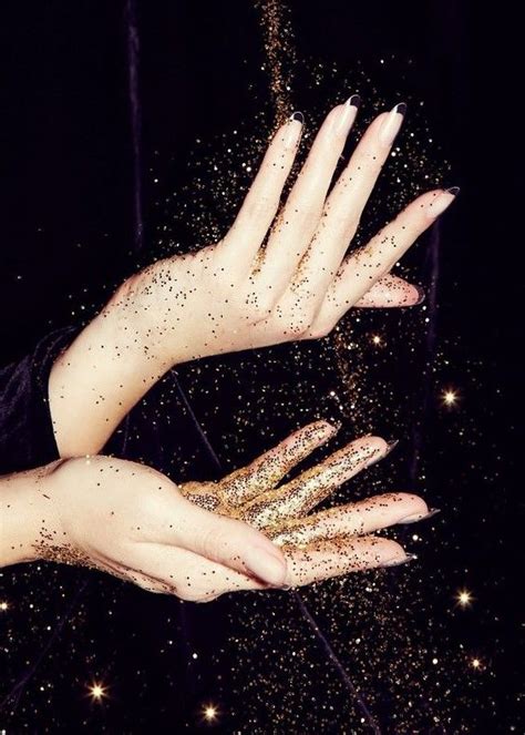 Glitter Hands Ravenclaw Aesthetic Gold Aesthetic Glitter