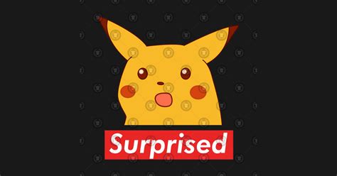 Surprised Pikachu Supreme Dank Memes V2 Surprised Pikachu Sticker Teepublic